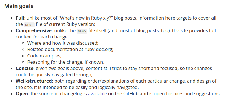 zverok's tweet photo. The new installment of “Ruby Changes” (full annotated language changelog, focused on the language itself), dedicated to Ruby 3.4, was just published: https://t.co/Z2o1ybQfqV https://t.co/592YpDMxFt