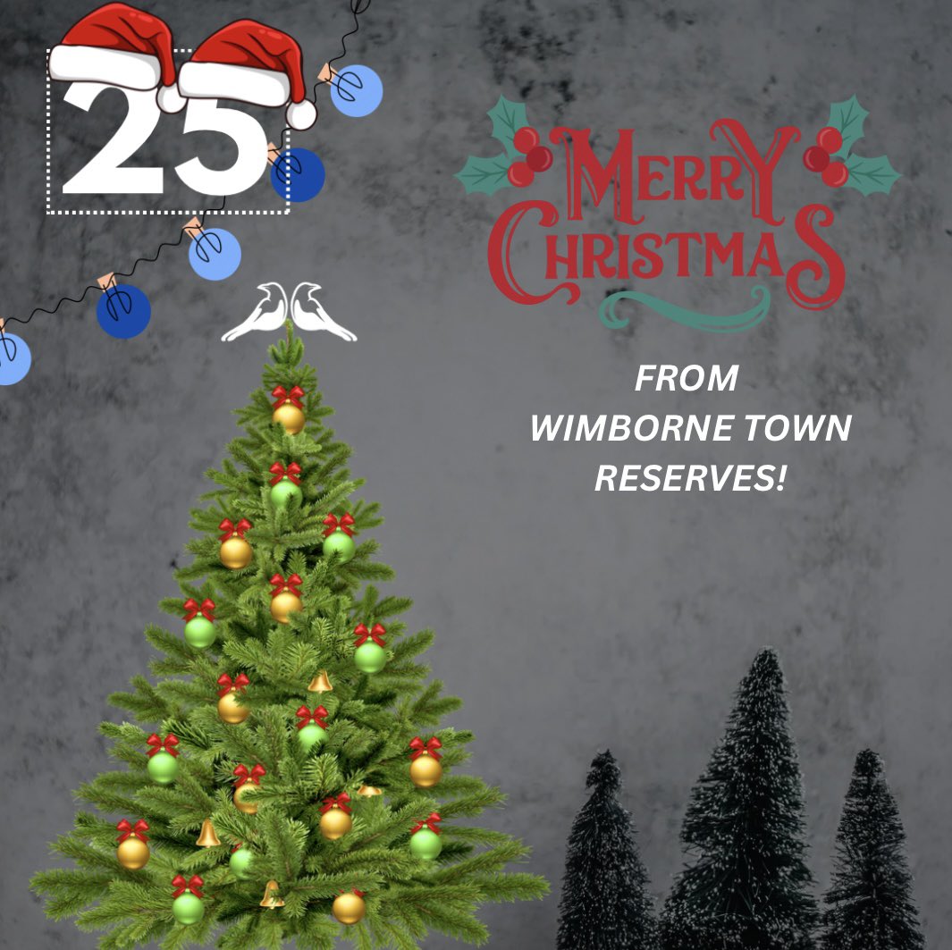 Merry Christmas from Wimborne Town Reserves! 🎅🏻🎄⛄️⚽️ 
#upthemagpies
