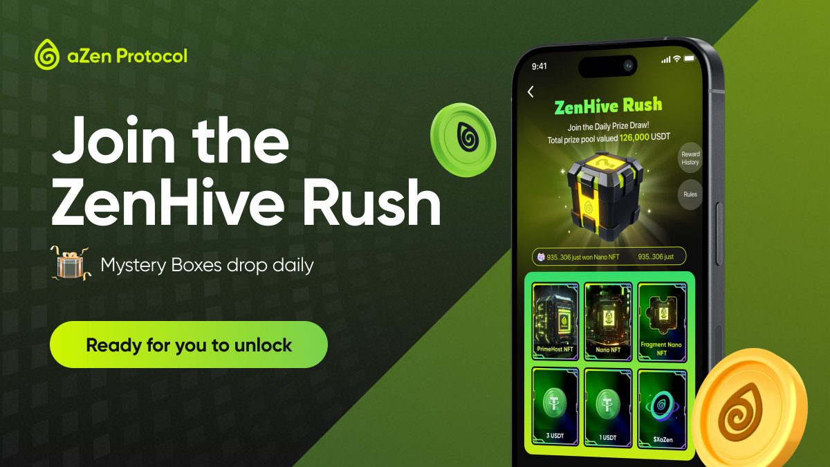 🎄Merry Christmas from ZenHive Rush! 🎉

What an incredible day! Yesterday, over 2,000 aZenese unwrapped their Mystery Boxes, and we’re thrilled to see so many new faces joining the aZen community! 🌟 This Christmas, let’s celebrate together and share the joy of ZenHive Rush!

🎁