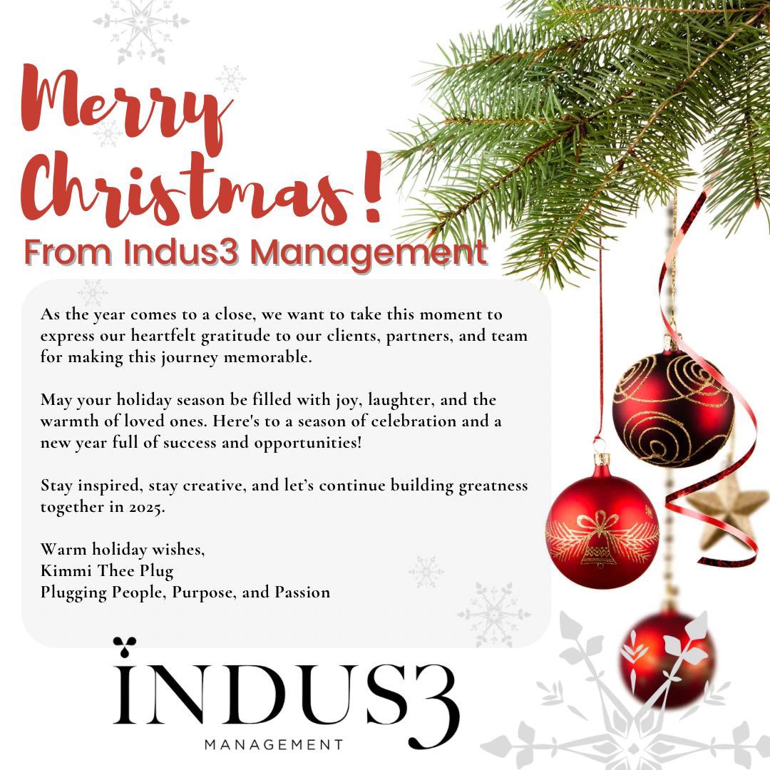 Indus3_M's tweet photo. May the joy of the season overflow into your New Year, bringing endless blessings

From the Indus3 family to yours wishing you festive season https://t.co/yLzCpRucuv