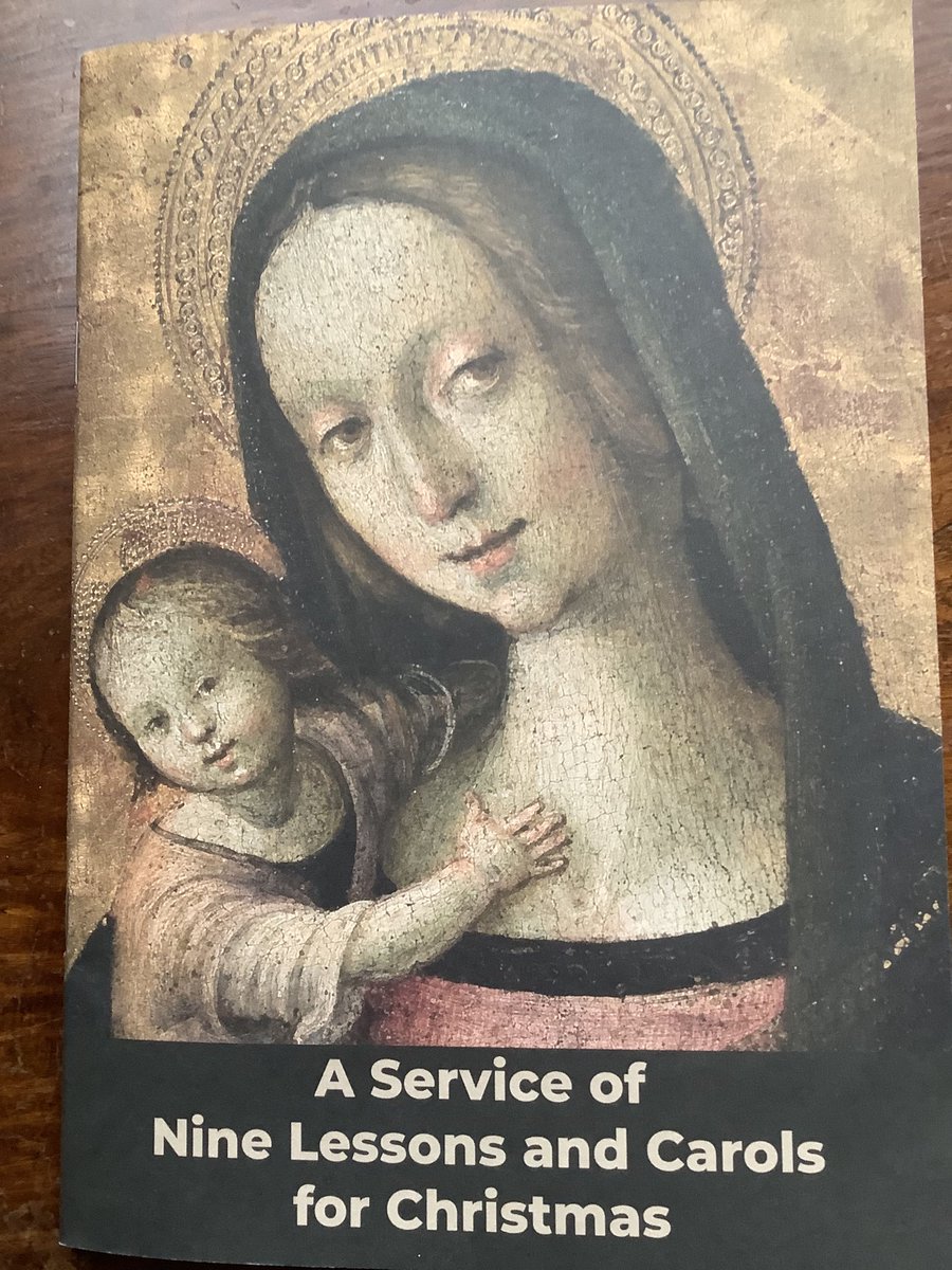 A wonderful way to begin the celebrations, with the <a href="/ChCh_Oxford/">Christ Church</a> cathedral choir on top form, culminating in Taverner’s setting of the Orthodox Great Compline of Christmas Eve. A privilege to attend such a beautiful service.
Happy Christmas!