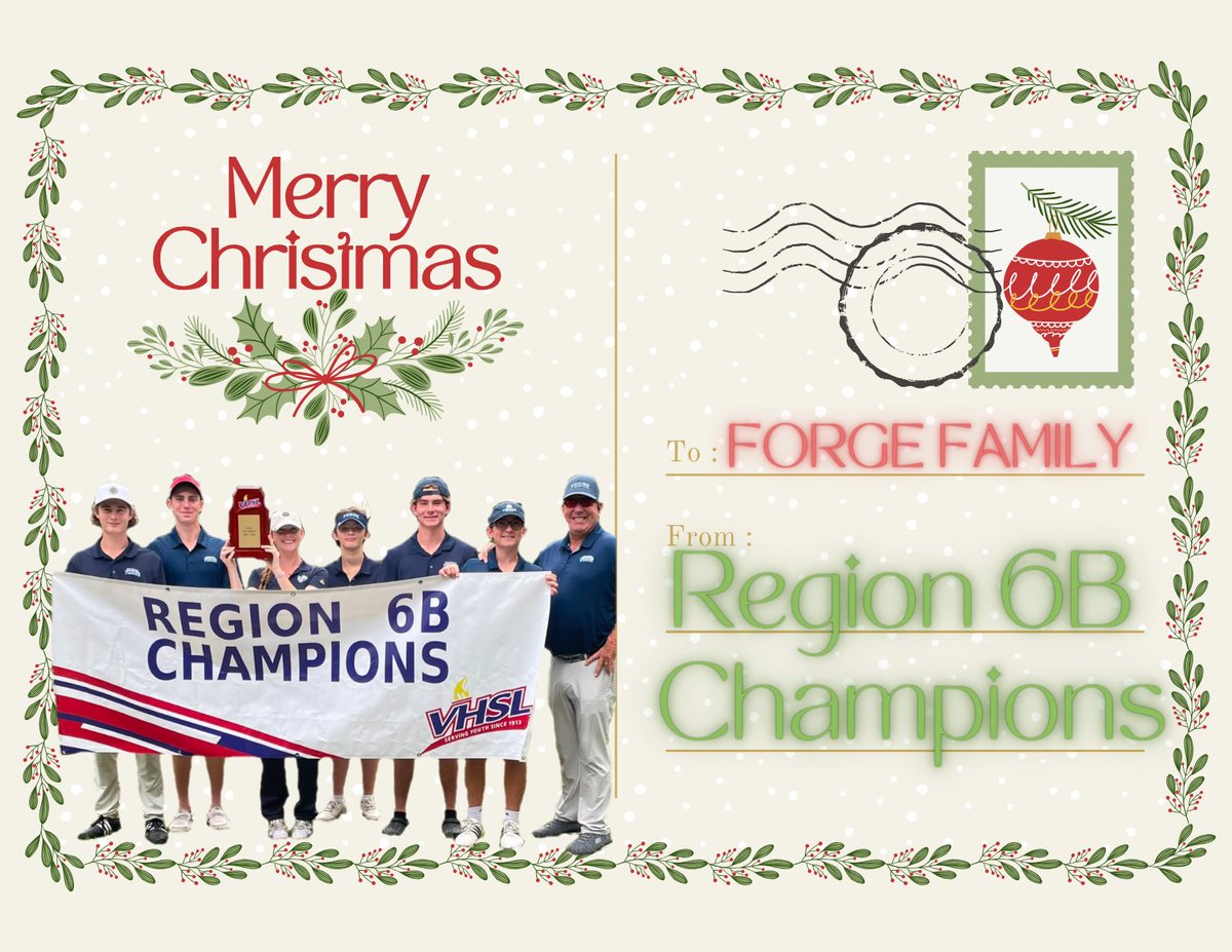 Merry Christmas from our 2024-2025 Regional champions! <a href="/ForgeAthletics/">Forge Athletics</a> <a href="/ForgeTrack/">Colonial Forge T&F</a> <a href="/InfoForge/">Colonial Forge Football</a>