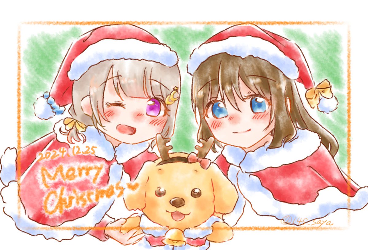 クリスマス Saya メリークリスマス🎄🎄👑🐶💧