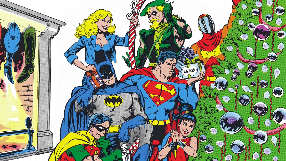 DCUonTW's tweet photo. Merry Christmas and Happy Holidays from the DC Universe® team! 🎄 https://t.co/abWWu4zJfZ