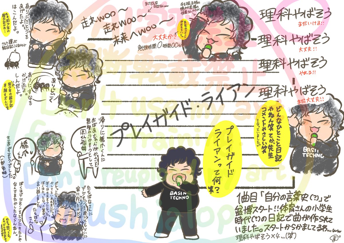 mushjalopy's tweet photo. わたしのことば史
よく自分の学生時代のノートから歌作ろうって発想が出てくるよねwww
スタートから笑わしてもらいましたww https://t.co/dC2qH2Ebsw