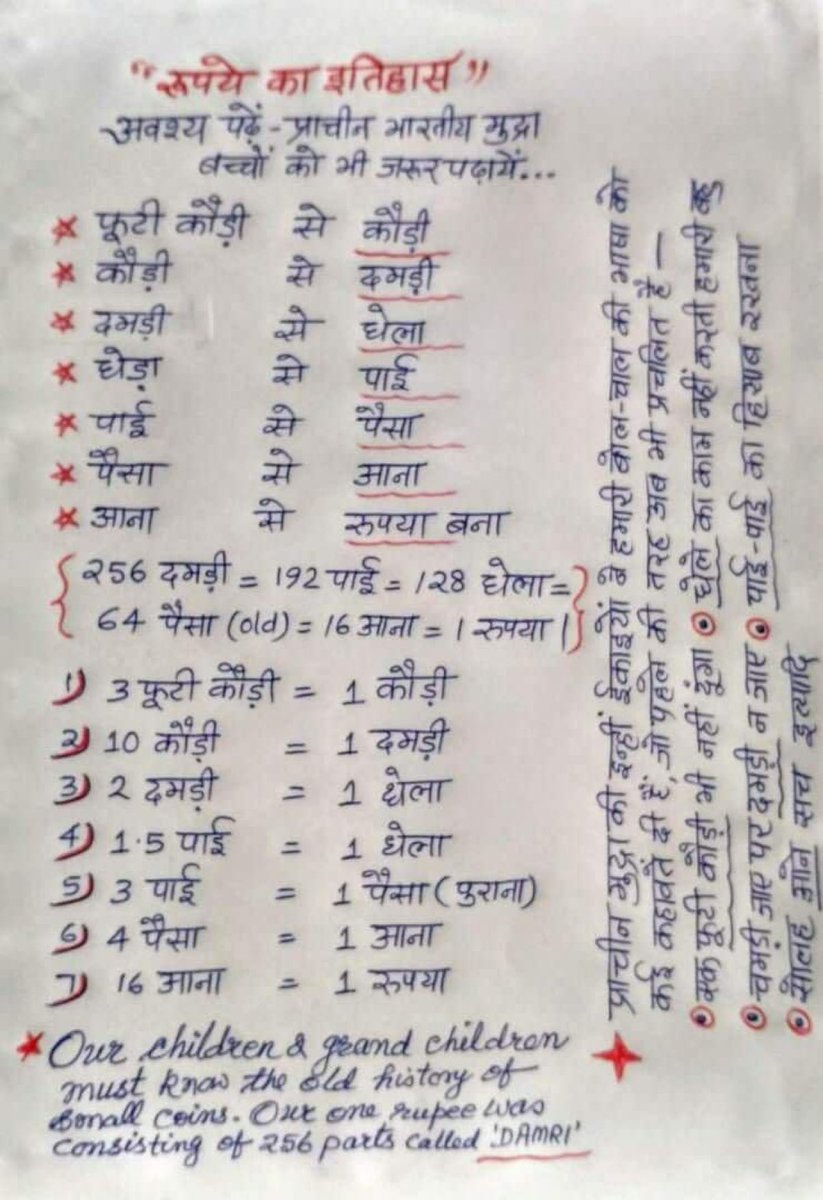 rishibagree's tweet photo. Have you ever noticed that Old Indian Currency system amazingly has an uncanny resemblance to the binary system.

Starts with 64 bits, it builds up to 1 MB and then 1 STM. https://t.co/o9Uri7gvzK