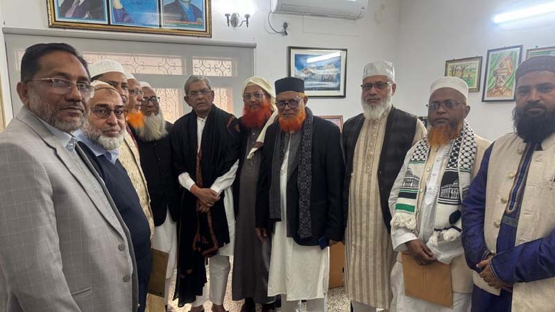 ফখরুলের সঙ্গে খেলাফত মজলিস নেতাদের সাক্ষাৎ