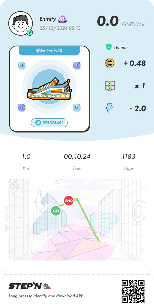 enmityancientdr's tweet photo. CHRISTMAS MORNING WALK with the OG Stepn App!
@lolnooonono
#healthylifestyle #HealthandWellness #stepngames #stepndash #STEPN #FSLGivesBack #FSL #StepnGO #ProofOfStepn https://t.co/Iu3iTnVraF