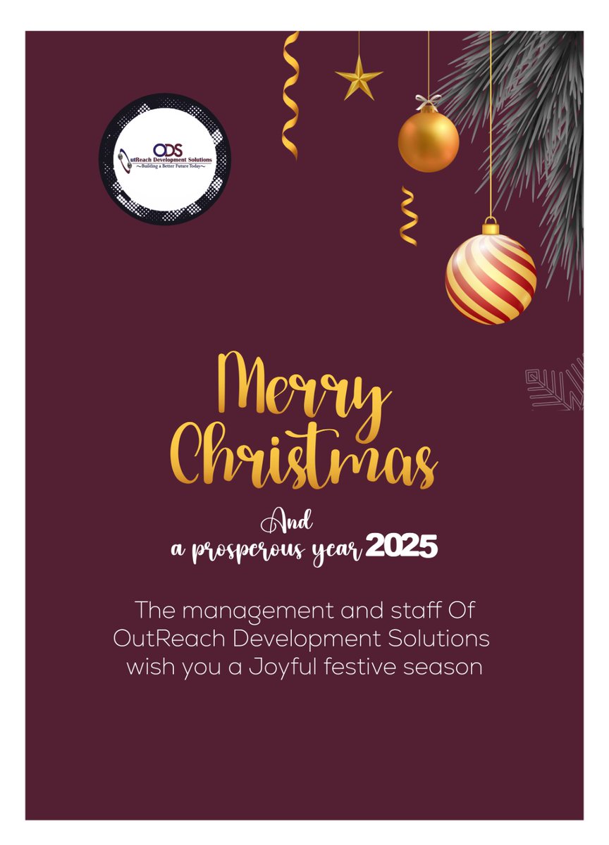 OutReachDS's tweet photo. OutReach Development Solutions wishes you and yours a Merry Christmas and a Happy New Year 2025! 

See you on the other side of the year!!!!

#HappyHolidays #MerryChristmas #OutReachDS https://t.co/eSDzePRbY8