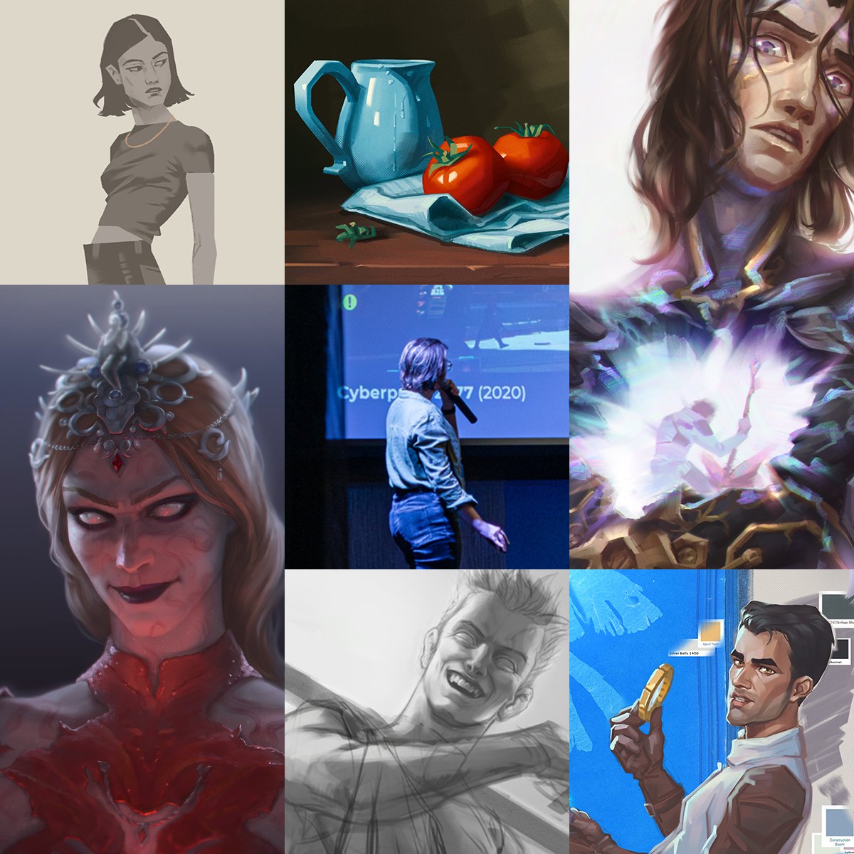 romanchesco's tweet photo. #artvsartist 2024. Better than 2023 for sure. Even dabbled again into nsfw a little, hurray! But I'll leave it for the side acc. Also did a ton of stuff for my day job (have no energy to go through it and post it tho)

#art #artvsartist2024 https://t.co/8px3b1COX4