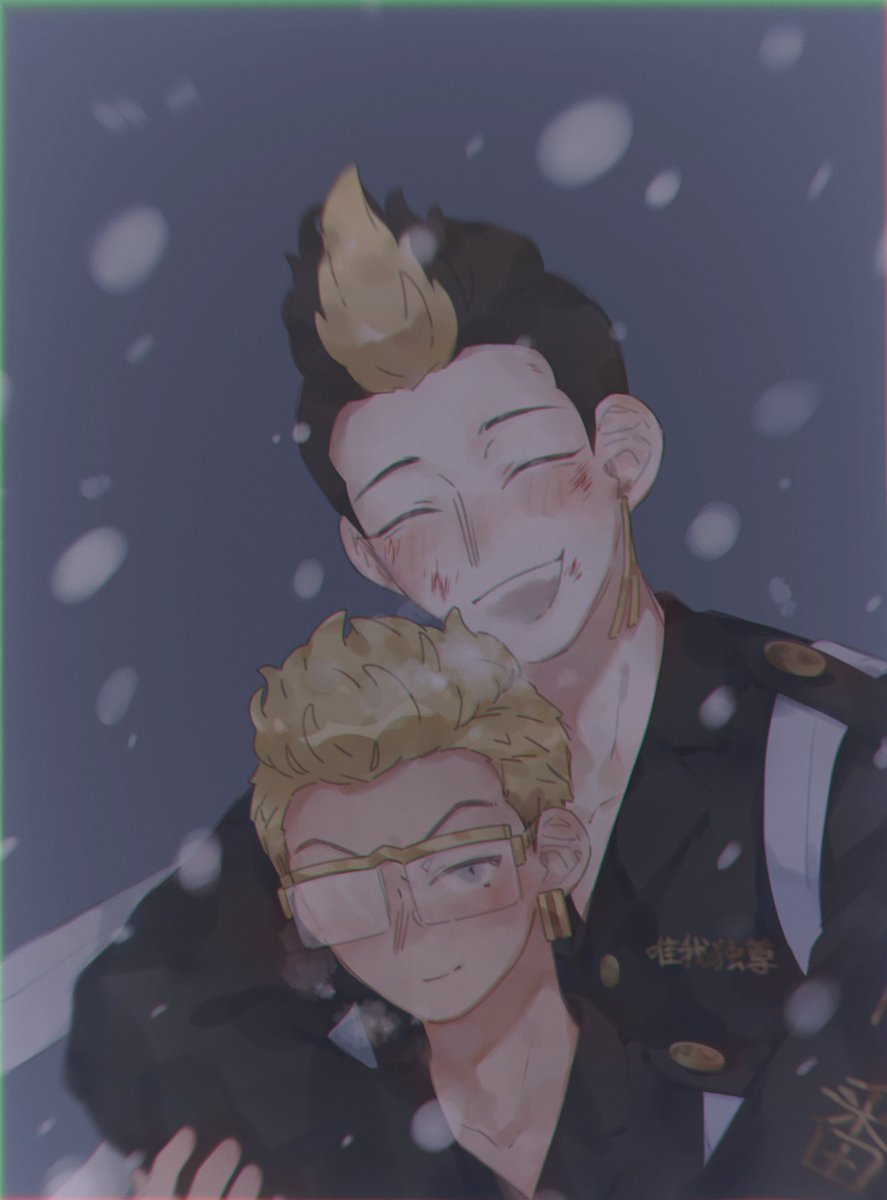 聖誕快樂❄️
畫了剛做完壞事的🔨👓