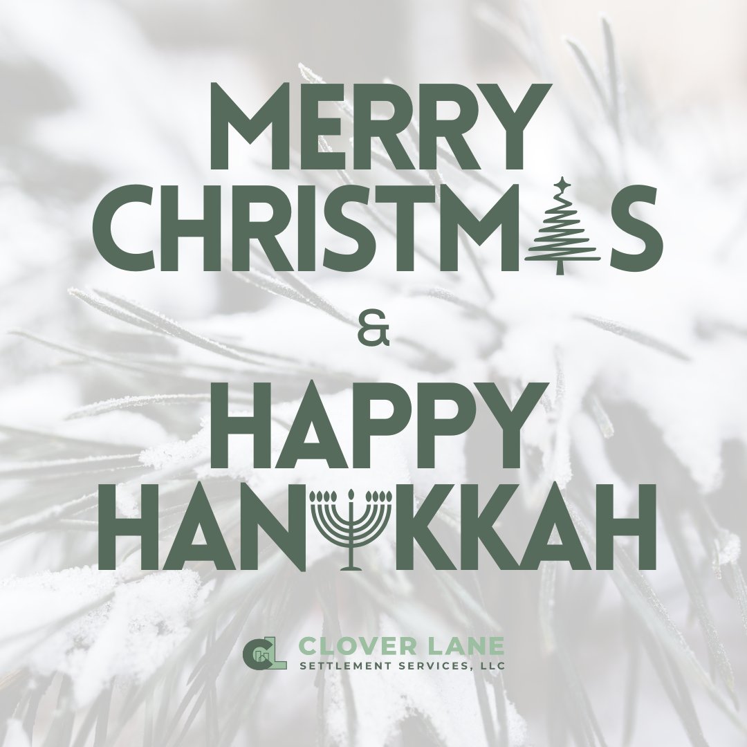 CloverLaneLLC's tweet photo. Merry Christmas and Happy Hanukkah to all who celebrate! We wish everyone a season of peace, love, and joy💚
.
.
.
 #MerryChristmas #HappyHanukkah #HolidaySpirit #ChristmasAndHanukkah #PennsylvaniaRealEstate #PennsylvaniaHomes #titleagency https://t.co/VsrAoGmDsd