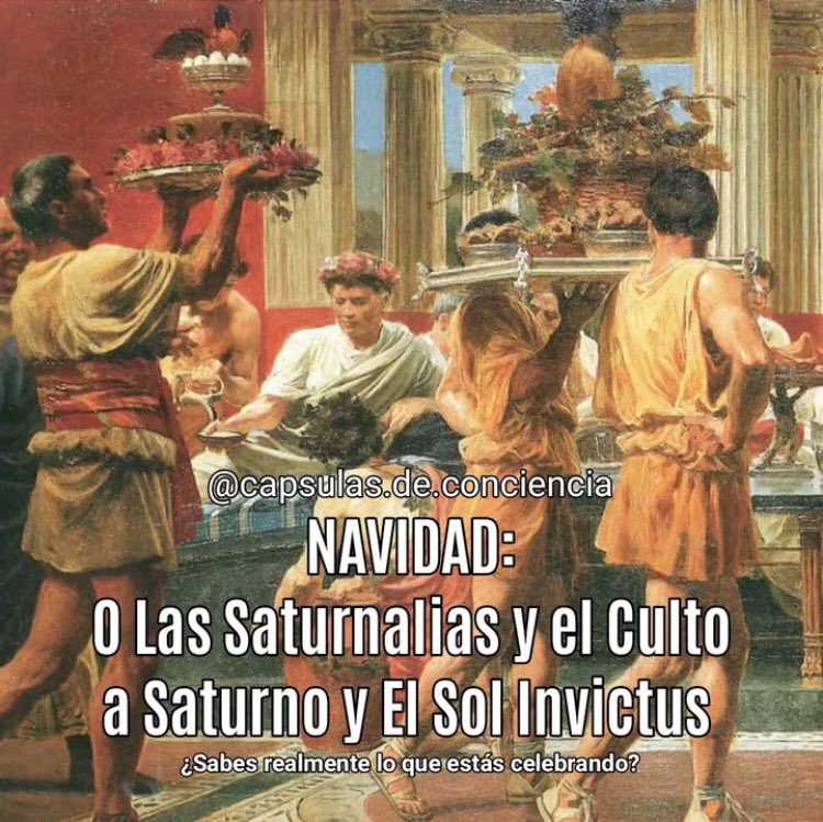 LInfamia's tweet image. Ya los veo celebrando la navidad (las saturnalias antiguas) el culto a Saturno, El Sol Invictus, Baal o Moloch o YAHWE el Dios del “pueblo elegido” el que devora a sus hijos y luego van con sus consignas de Viva Palestina libre. Bien programados sin saber que alaban y apoyan.