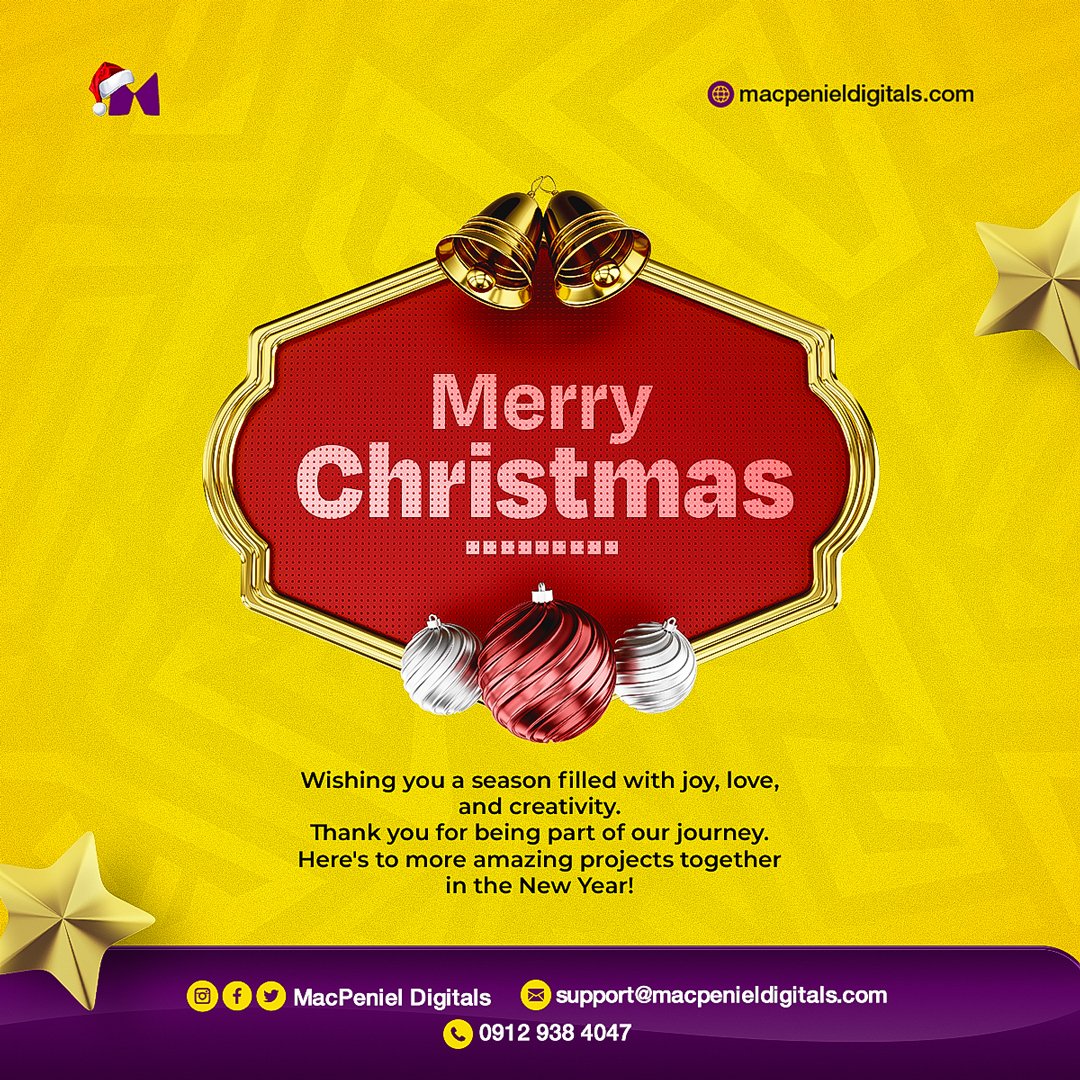 MacPenielD's tweet photo. Merry Christmas from MacPeniel Digitals!⛄🎄❄️ 🎉

#mcpeniel
#mcpenieldigitals
#merry
#merrychristmas
#christmas
#content
#branding
#december
#detty https://t.co/V4dt0yfntS
