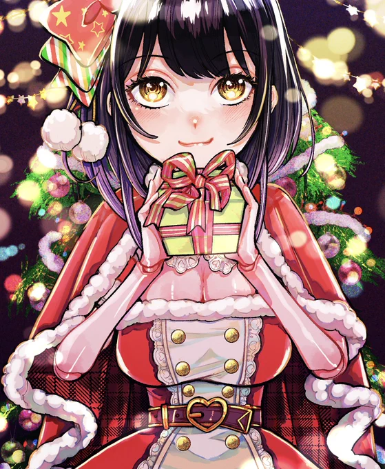 - ̗̀  月見先輩のℂ𝕙𝕣𝕚𝕤𝕥𝕞𝕒𝕤✩コスチューム   ̖́- 