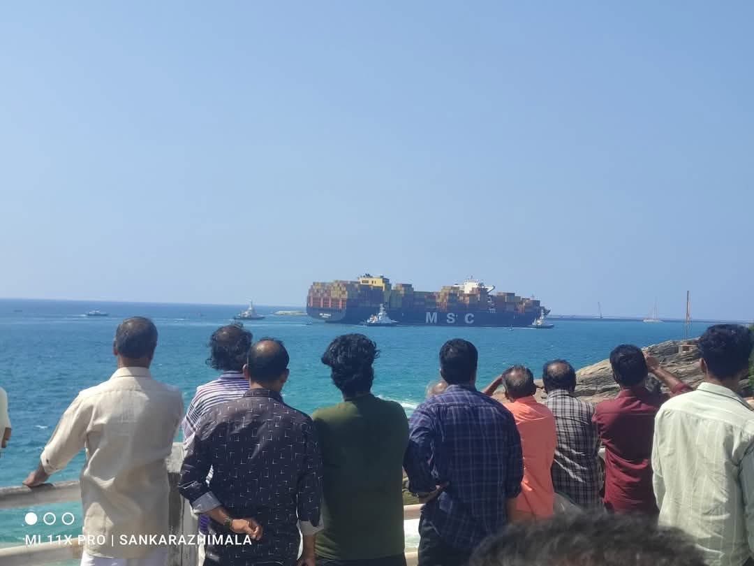 The 100th ship is arriving in Trivandrum as a Christmas gift. The huge mothership is arriving at the Trivandrum Port Vizhinjam.

Ship name: MSC Michela