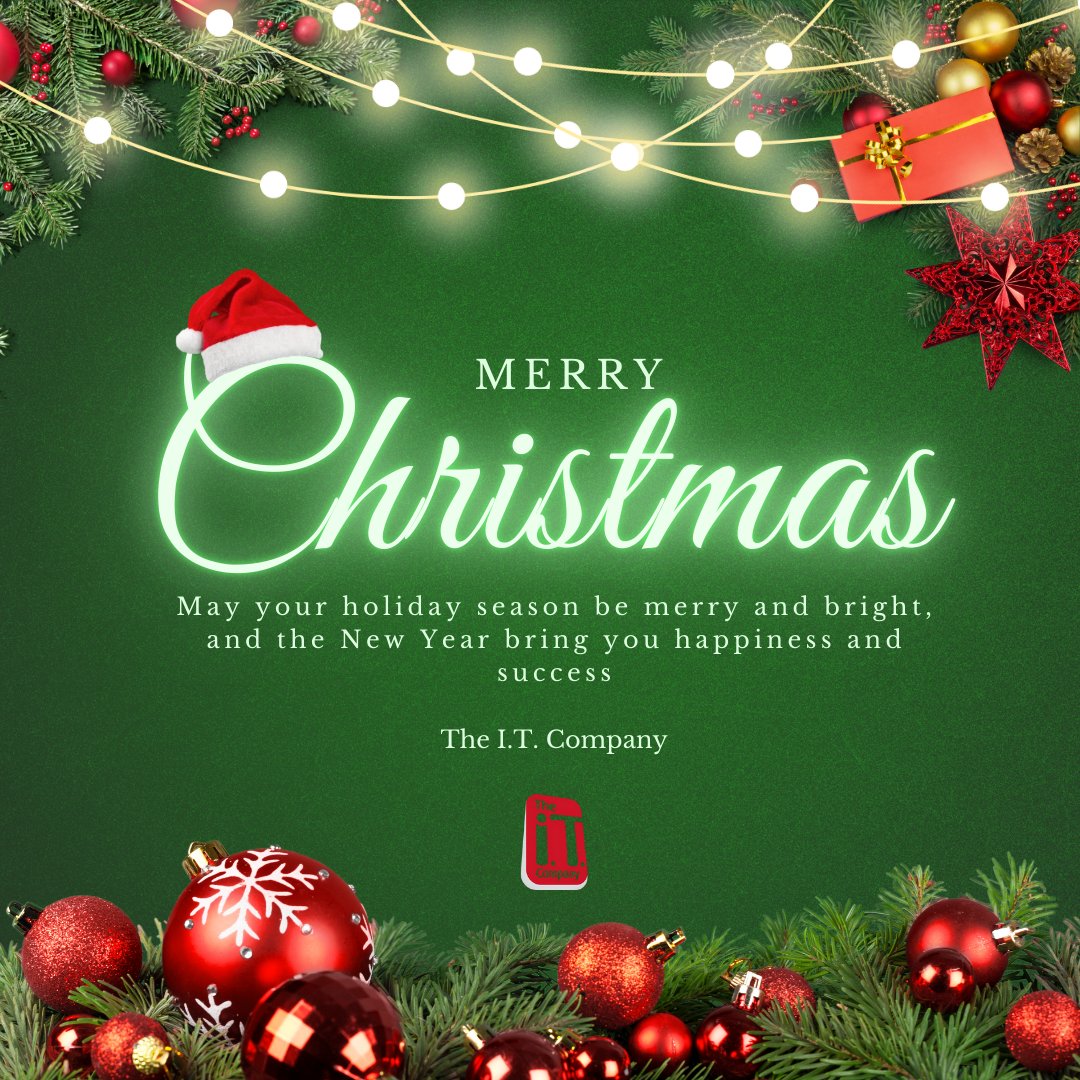 TheITCompanyLTD's tweet image. &apos;Tis the season to reflect on connection and growth 🎄 

As we gather with loved ones, let’s also think about how technology connects us and makes magic happen every day.

May your networks be strong, your data secure, and your holidays bright! 🎅

#MerryChristmas #TechSpirit