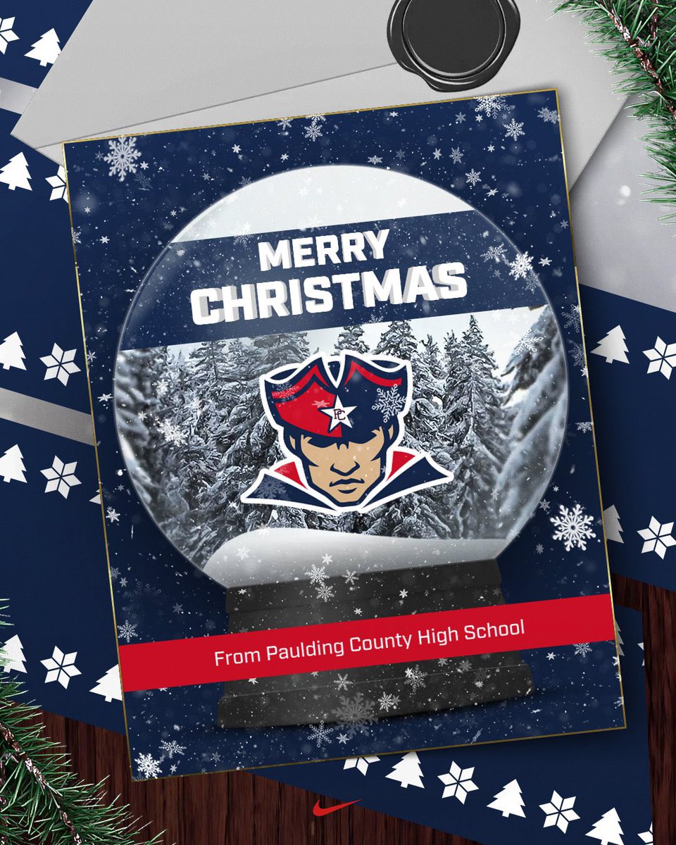 PCHS_Pats's tweet photo. From all of us at Paulding County High School, we wish you a Merry Christmas and a joyful holiday season! 🎄❤️ Here’s to time with loved ones and a bright start to the new year! #MerryChristmas #PauldingPride https://t.co/XFccQsDl5R