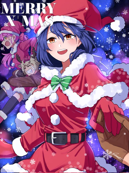 これまでに描いたアンデラのクリスマスイラストも再掲