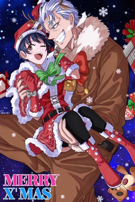 これまでに描いたアンデラのクリスマスイラストも再掲