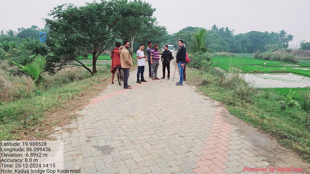 RWDNimapara's tweet photo. Finalisation of proposed Kadua Bridge alignment on Gop Kanti road in Gop block https://t.co/cG0HqWW2L6