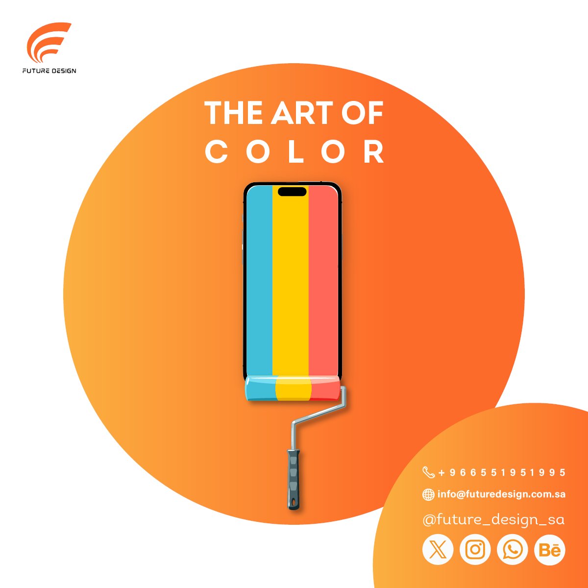 FutureDesign_SA's tweet photo. 🎨 The Art of Color in UX/UI!
Colors aren't just pretty—they guide and evoke emotions:
✅ Contrast = Clarity
✅ Stick to brand colors
✅ Use color psychology (blue = trust, red = urgency)
✅ Accessibility for all
Smart colors = impactful designs! 🌟
#UXDesign #ColorTheory https://t.co/hfghU85DS1