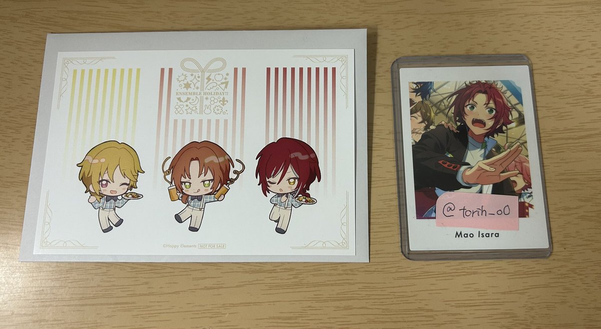 torih_o0's tweet photo. 【交換】あんスタ アニカフェ アクスタ コースター ステッカー ホリデーカード

譲→ ア(友也、紅郎)  コ (真) ス(千秋2 友也)
        ホ(なずなレオ夏目部屋)

求→ア(北斗、スバル、真緒) コ(北斗) ス(真緒、北斗、スバル、真) ホ(真緒紅郎宗泉部屋)

･郵送希望

お気軽にお声掛けください🙇🏼 https://t.co/BoxA5iZtVM