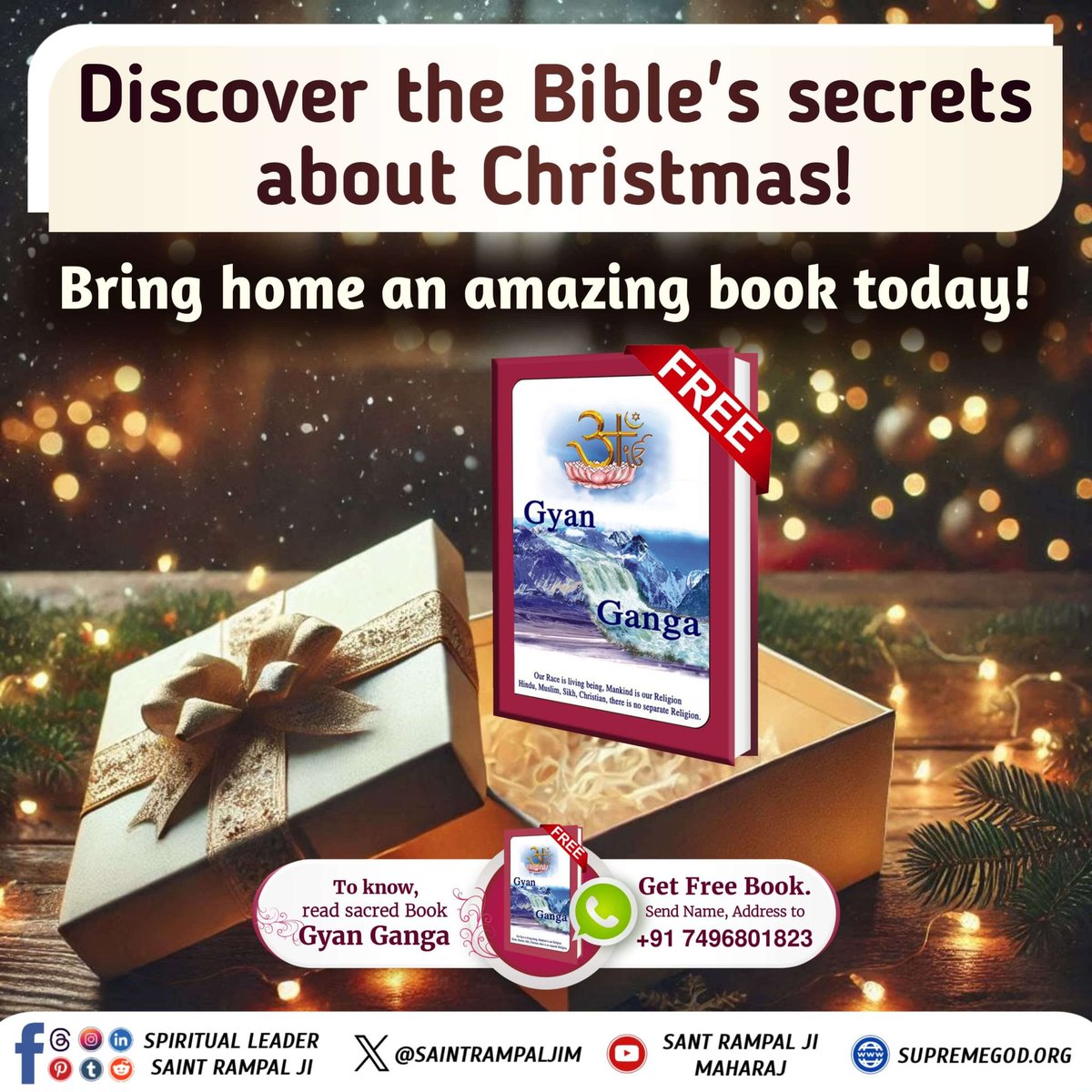 VisheshDas11's tweet photo. #WhatDoesBibleSayForChristmas
ईसा जी ने स्वयं को परमेश्वर का पुत्र कहा, न कि स्वयं को परमेश्वर कहा। इससे सिद्ध हुआ कि परमेश्वर कोई और है। उसने जमीन और आसमान के बीच की कायनात 6 दिन में रची और सातवें दिन तख्त पर जा विराजा (प्रमाण- बाईबल उत्पत्ति ग्रंथ, पृष्ठ 1-3)
@AtishiAAP https://t.co/zgwtJIwhzY