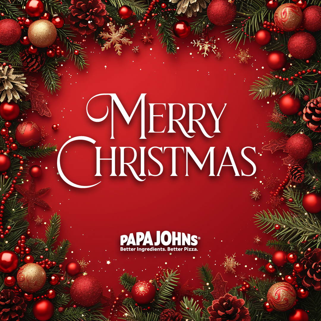MBPapaJohns's tweet photo. Merry Christmas! https://t.co/u9wEm7oKuQ