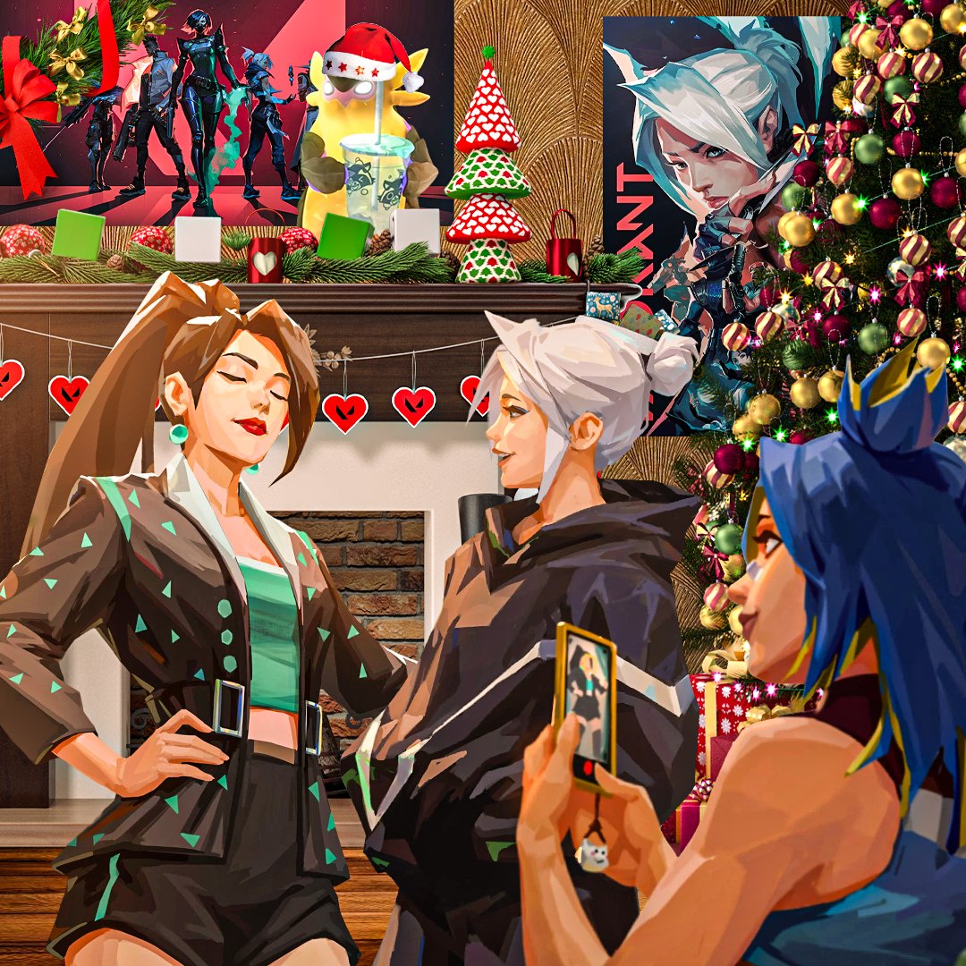 VALORANTfr's tweet photo. Bonnes fêtes ! 🎄🎁 https://t.co/sChaAT1S6e