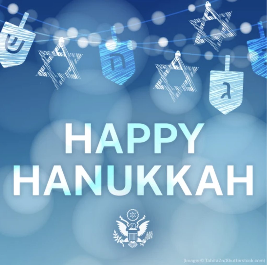 The U.S. Embassy wishes you and your loved ones a Happy Hanukkah!