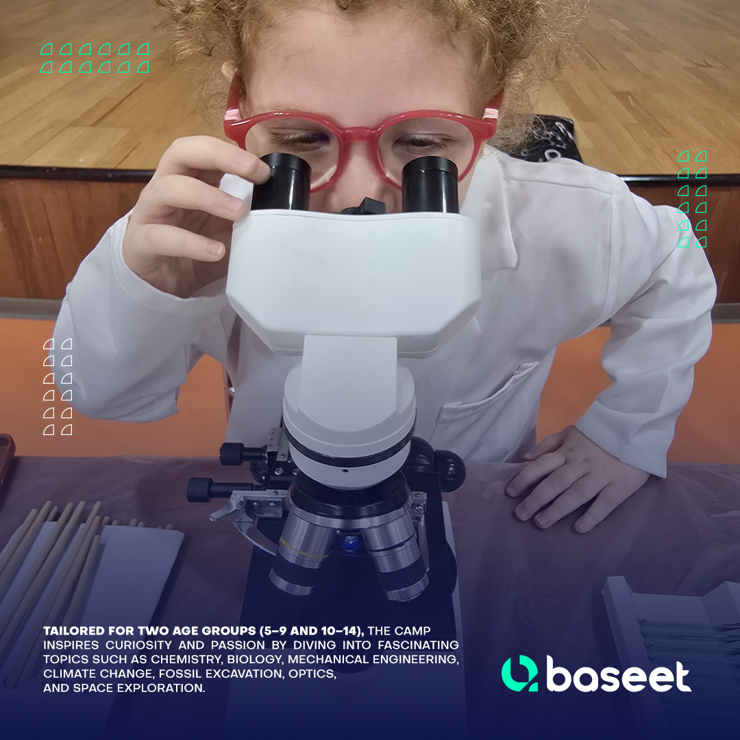 baseeteducation's tweet photo. Tailored for two age groups (5–9 and 10–14) the camp inspires curiosity and passion by diving into fascinating topics such as #chemistry, #biology, mechanical #engineering, #climatechange, #fossil excavation, #optics, and #space exploration.
#Baseet #STEM #Workshop #FutureLeaders https://t.co/DI5JTrSOkx