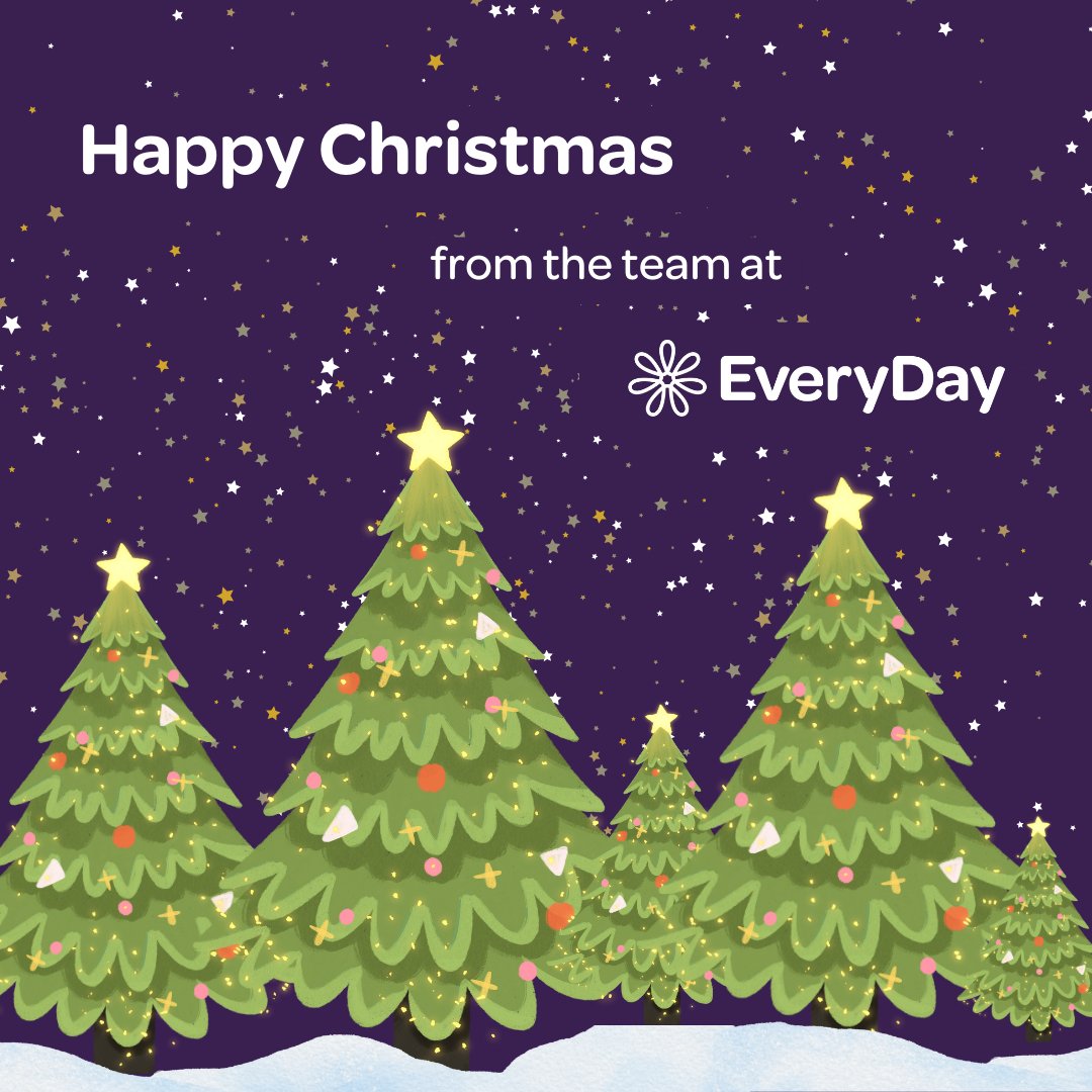 everydaycareuk's tweet photo. We’d like to wish you all a Happy Christmas from the EveryDay team 🎅

We hope everyone has a great time celebrating, we can’t wait to share what our customers got up to 🌟

Have a lovely Christmas everyone 💜 https://t.co/f4Ja7ZwwfX