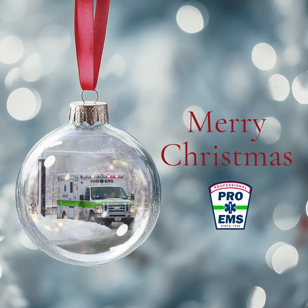 ProEMSCambridge's tweet photo. Merry Christmas! 🎄Thank you to all our field providers, dispatchers, and support staff for all your hard work and dedication. We wish you and your family a wonderful and safe holiday!
#ProEMS #MerryChristmas #EMS https://t.co/VaI2XTaRM7