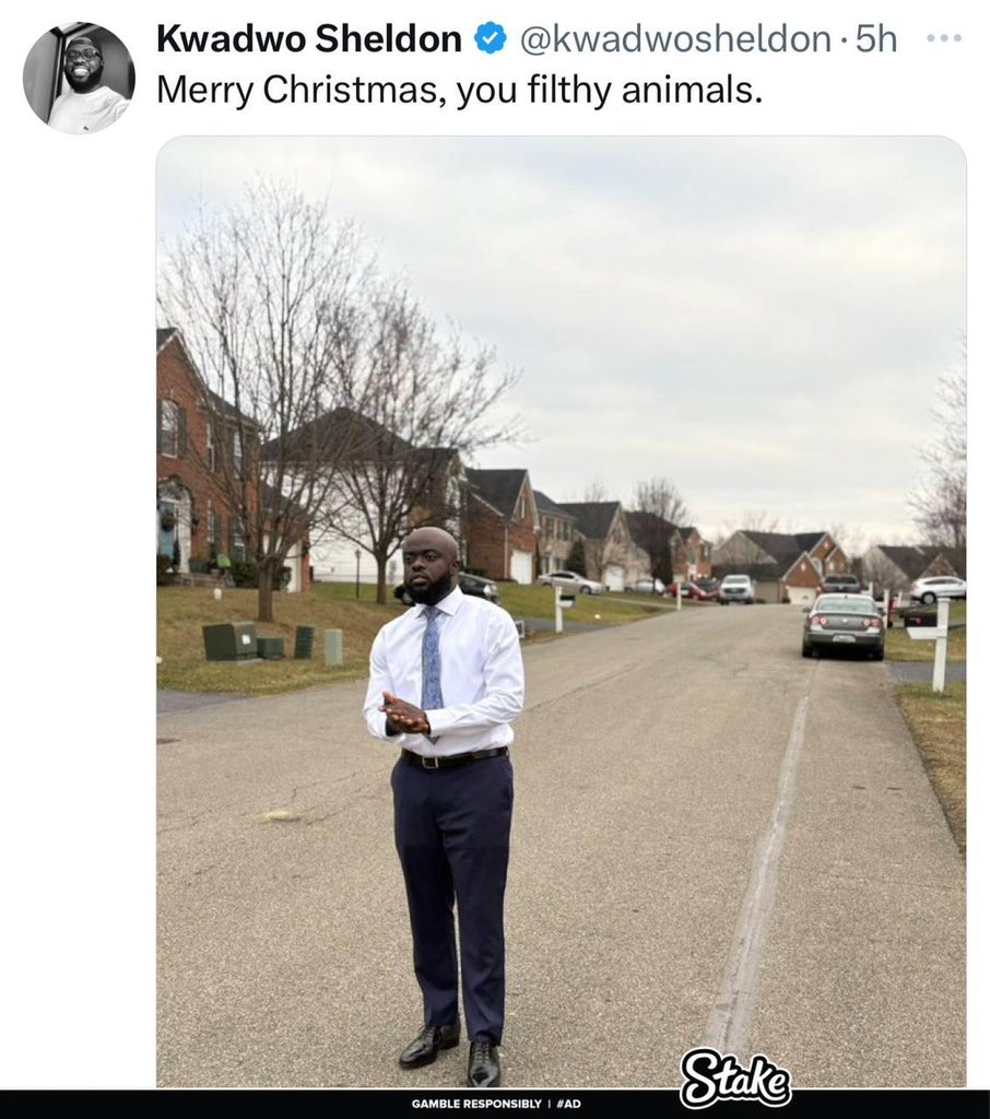 _benopaonyx1's tweet photo. Another Christmas Day vawulence with Kwadwo Sheldon vs Angry twitter users who didn’t get the joke 
Nah Chale 🤣🤣🤣🤣🤣🤣🤣🔥🔥🔥

A Thread https://t.co/j8DfBhaPd3