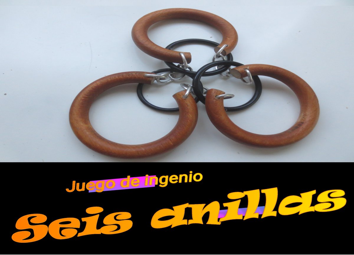 Juego de ingenio seis anillas, youtu.be/79kht8EGv6c