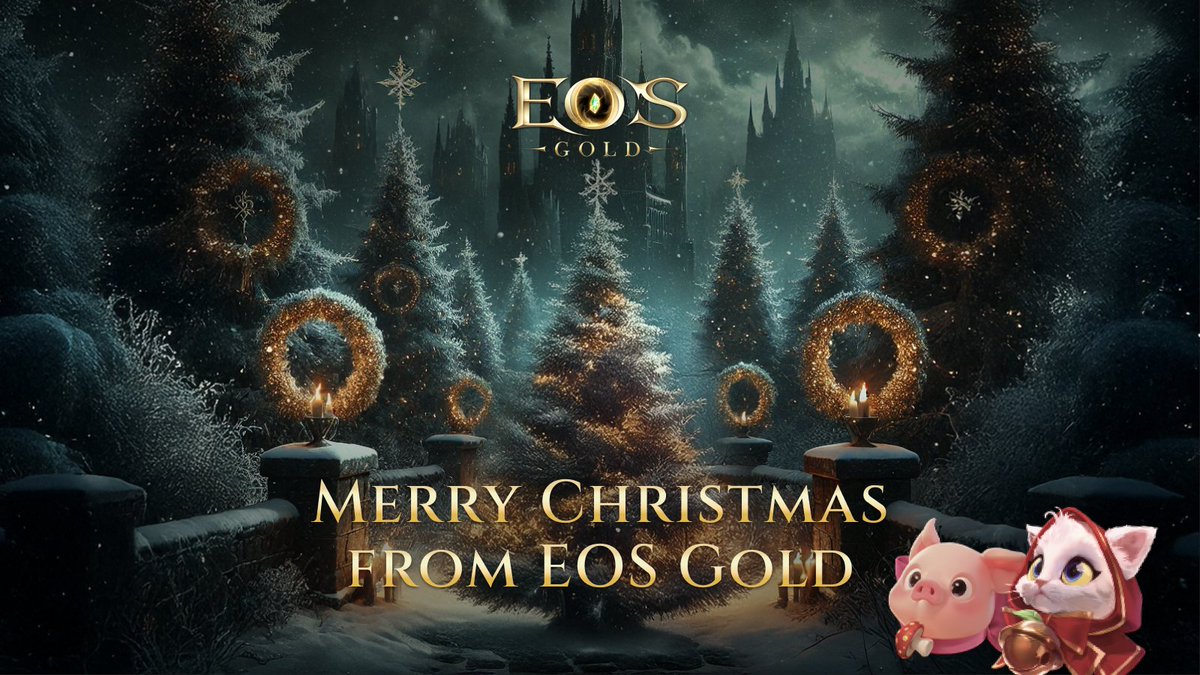 🎄Merry Christmas from the EOS Gold Team! ✨

As we celebrate this joyful season, we want to thank you for being part of our journey. Your support has been the greatest gift this year! 🎁

Hope your holidays are full of fun, good vibes, and great memories. Here’s to an exciting