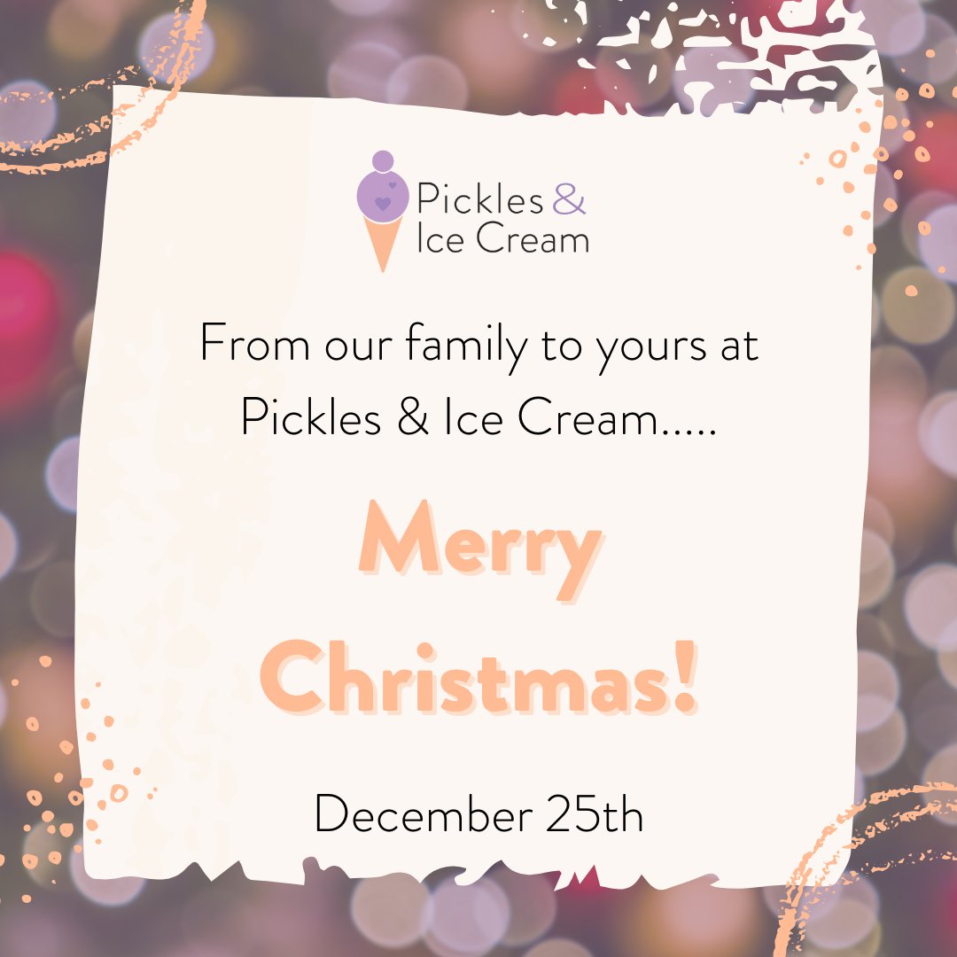 pickles_ga's tweet photo. Merry Christmas from the Pickles &amp; Ice Cream Georgia team! We're closed in observance of Christmas and will resume our normal hours on Friday, December 27th. #MerryChristmas #HappyHolidays https://t.co/Uvgw31mtt8