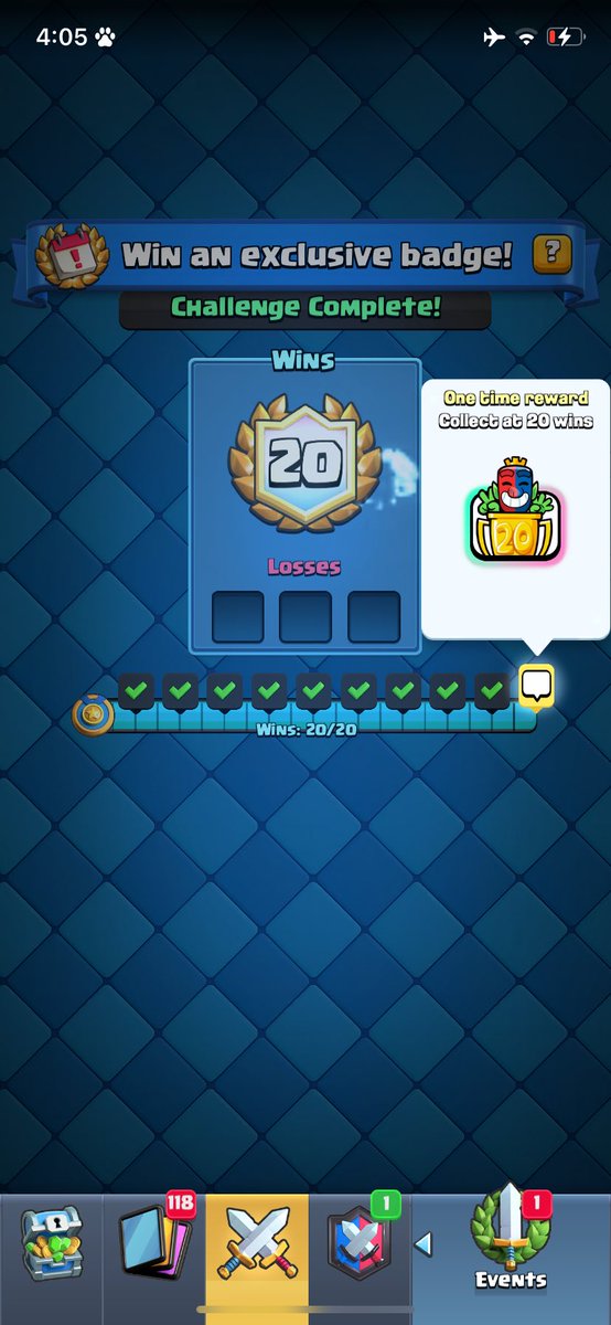 20-0, Finally a clean sweep
