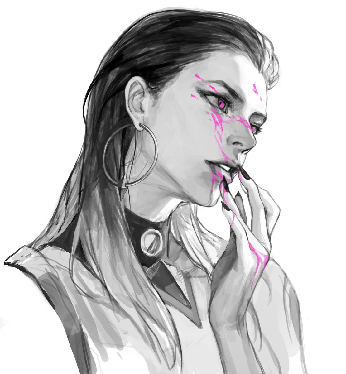 y4nJing's tweet photo. Reyna和Killjoy 
画了些黑白的大头
#VALORANT #VALORANTfanart #ValorantArt https://t.co/9La6qmo3Q2