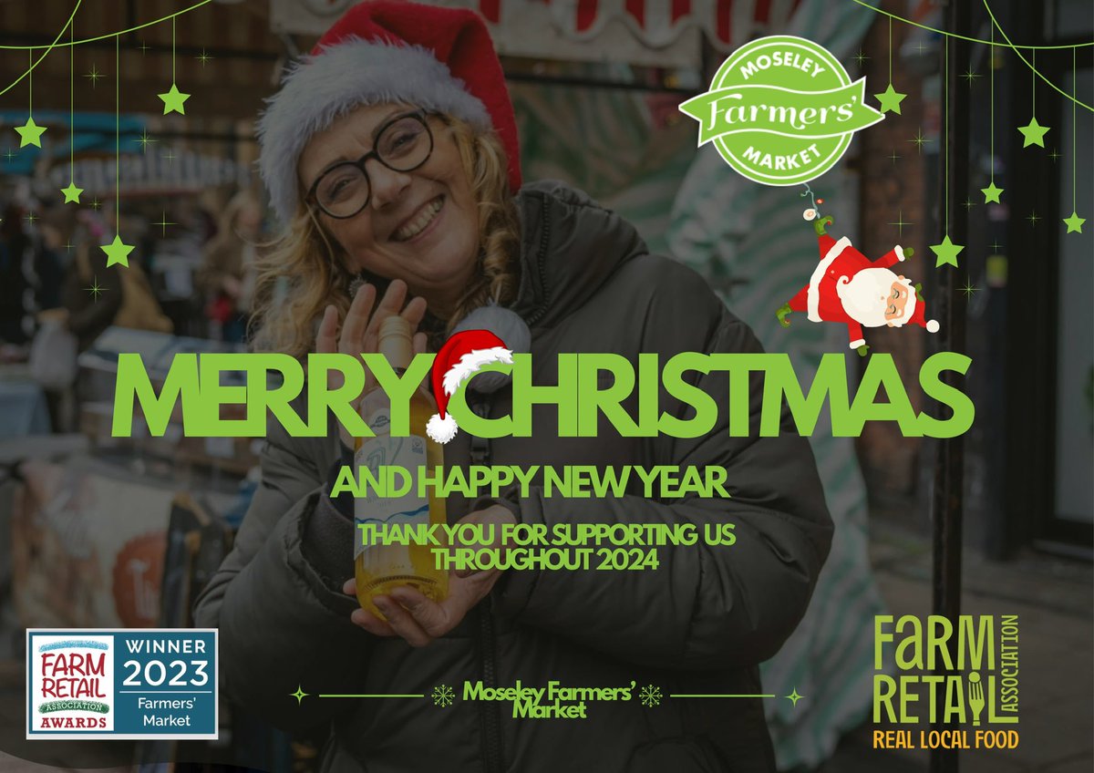 Wishing you all a very Merry Christmas, from everyone here at <a href="/MoseleyFarmMkt/">Moseley Farmers' Market</a>! 

🎄🤗🎁✨💚