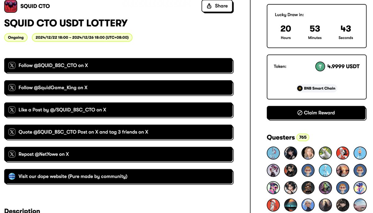 Squid Game Token - (CTO) tweet media
