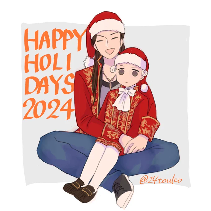 普通に赤い衣装着てるヴォルフガングにクリスマスやってもらえばいいんじゃない?と思って描きました 