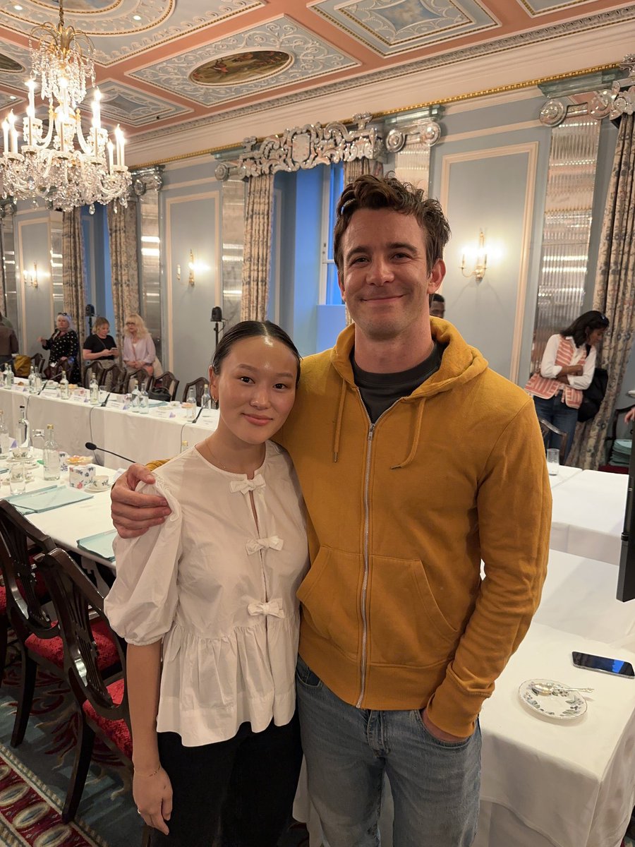 Yerin Ha and Luke Thompson at the ‘BRIDGERTON’ Season 4 table read.