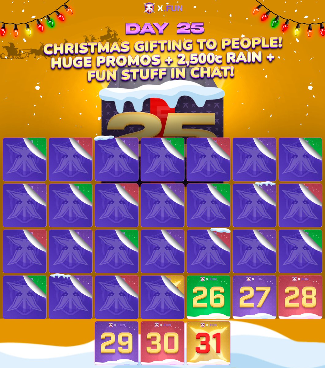 🎉2⃣5⃣Day 25 of the Advent Calendar! 🗓️

Christmas is here and so is our day 25 on the advent calendar, the biggest giveaway day there is!🤑

🎅Merry Christmas everyone, let us know in the comments what gifts you would like Santa to bring you, who knows maybe he is in the