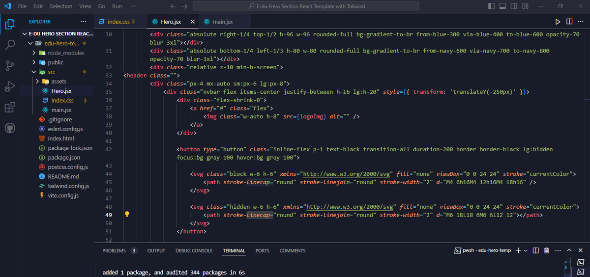 ArnobScripts's tweet image. inspired by a stunning Dribbble design. with just tailwind css for reactjs
#WebDev #design #reactjs