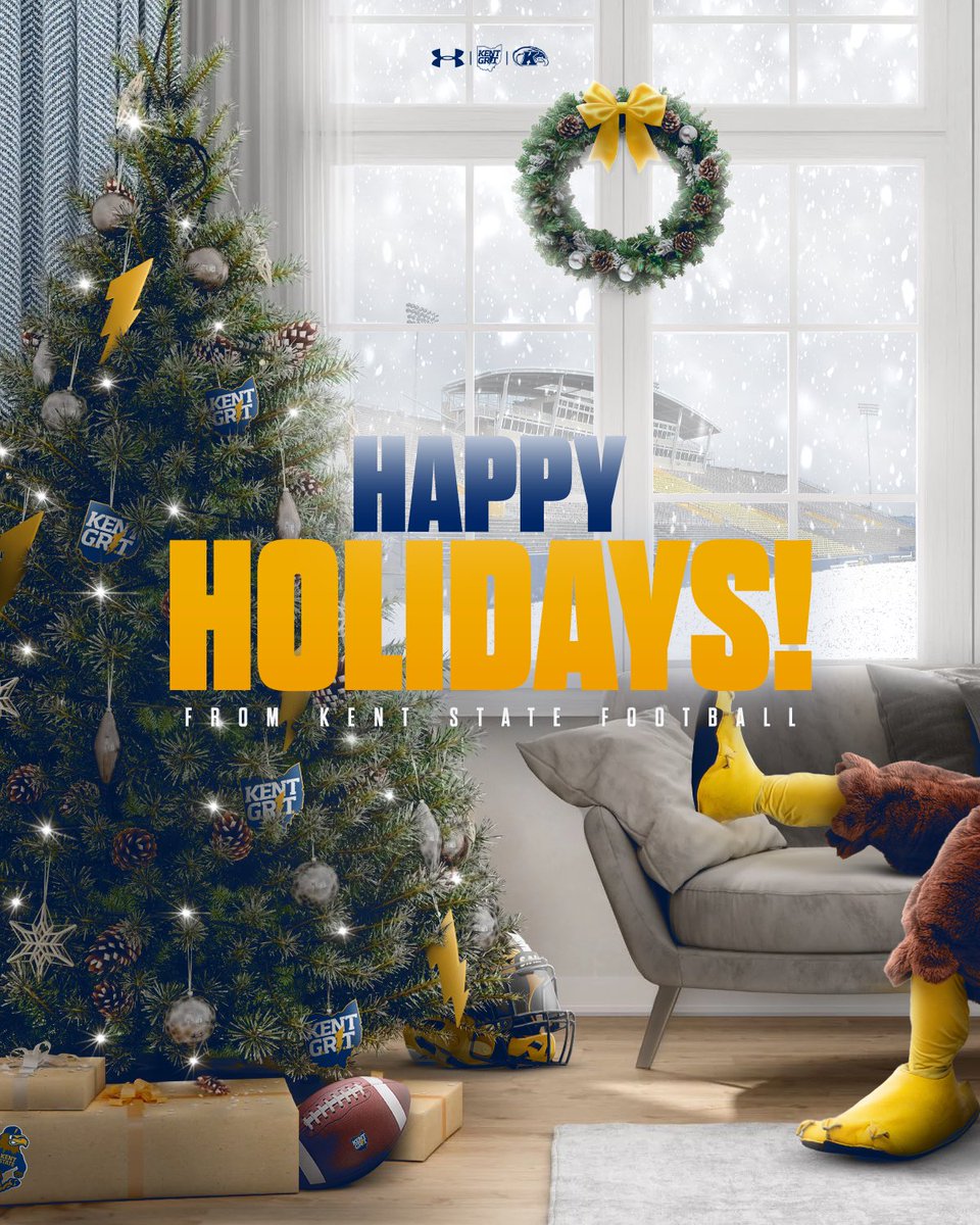 Merry Christmas from Kent State Football #KentGRIT ⚡️