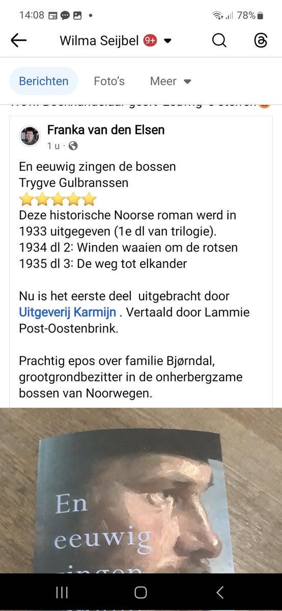 karmijnrood's tweet photo. Vijf sterren van deze boekhandelaar voor Eeuwig zingen de bossen😍😍
@Seijbelen https://t.co/FVXSaw76gV
