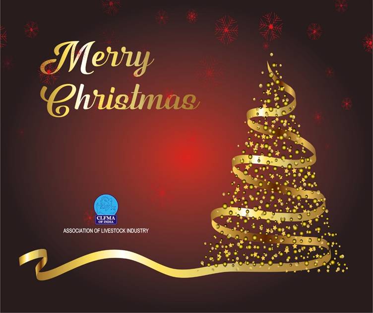 #CLFMA OF INDIA's Best Wishes for a Joyous #Christmas filled with Love, Happiness and Prosperity! 

Best Regards,
Divya Kumar Gulati
Chairman - CLFMA OF INDIA

#ClfmaOfIndia #HappyChristmas #Festival #Agriculture #Livestock