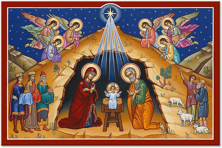 DavidtheSyriac's tweet photo. Peshitta:
“ܐܝܡܢܐ ܓܝܪ ܐܝܬܝܠܟܘܢ ܝܘܡܢܐ ܕܐܝܬܝܠܕ ܠܟܘܢ ܦܪܘܩܐ ܕܗܘ ܡܫܝܚܐ ܡܪܝܐ ܒܡܕܝܢܬ ܕܘܝܕܐ.”
Luke 2:11: For today is born to you in the city of David, a Savior, who is the Messiah, the Lord.
#MerryChristmas
#ChristIsBorn
#UntoUsASaviorIsBorn
#ChristmasJoy
#ReasonForTheSeason
#HolyNight https://t.co/AkRxm83myY